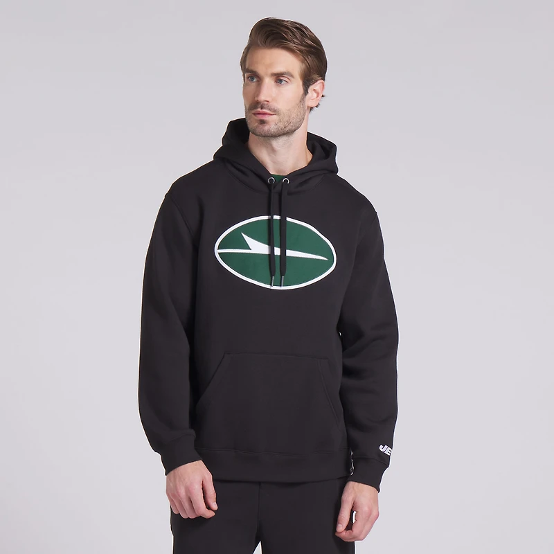 Men's Fanatics Black New York Jets Legacy Fleece Pullover Hoodie