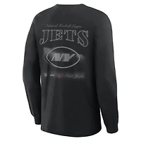 Men's Fanatics  Black New York Jets Midnight Falls Long Sleeve T-Shirt