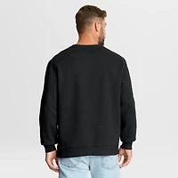 Men's Fanatics Black New York Jets Powerful Throw Legacy Pullover Sweatshirt