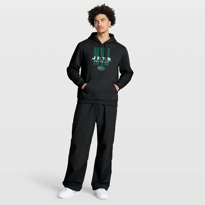 Sweat à capuche noir Fanatics pour homme des New York Jets Right Tackle Legacy