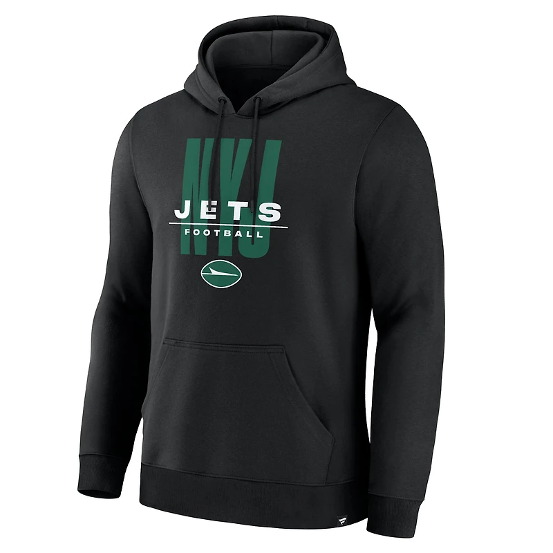 Sweat à capuche noir Fanatics pour homme des New York Jets Right Tackle Legacy