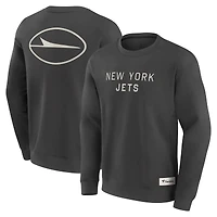 Men's Fanatics Charcoal New York Jets Elements Future Ground Lettering Pullover Sweatshirt
