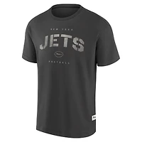 Men's Fanatics Charcoal New York Jets Elements Weathered Tonal Future Ground T-Shirt