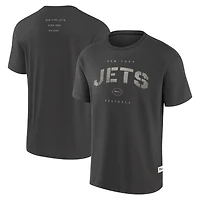 T-shirt Fanatics pour homme, charbon de bois, motif Future Ground, ton sur ton, New York Jets