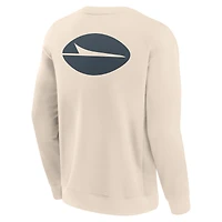 Men's Fanatics Cream New York Jets Elements Future Ground Lettering Pullover Sweatshirt