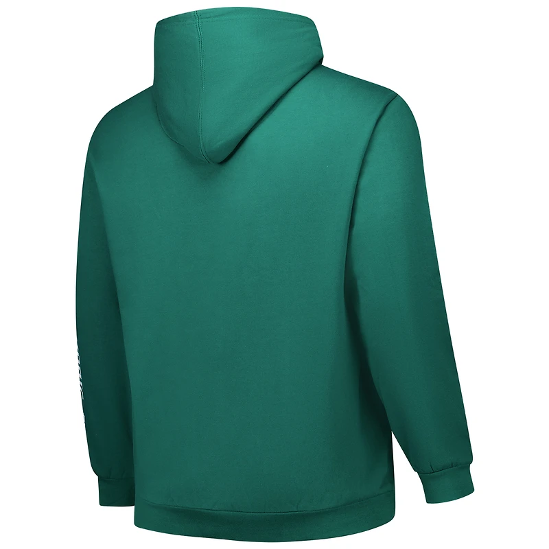 Men's Fanatics  Green New York Jets Big & Tall Sleeve Hit Full-Zip Hoodie
