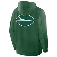 Sweat à capuche zippé vert New York Jets Checkdown Pass pour homme