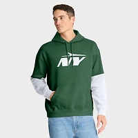 Men's Fanatics Green New York Jets Helmet Pullover Hoodie