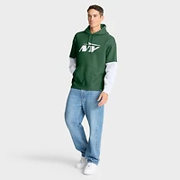Men's Fanatics Green New York Jets Helmet Pullover Hoodie