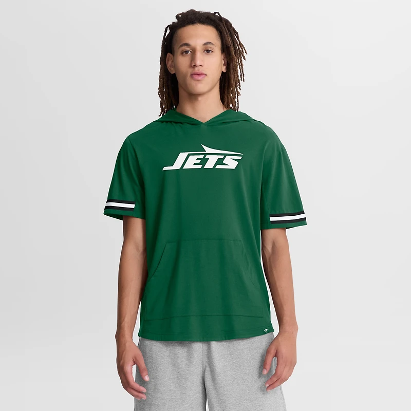 Men's Fanatics Green New York Jets Optimal Play Short Sleeve Hooded T-Shirt