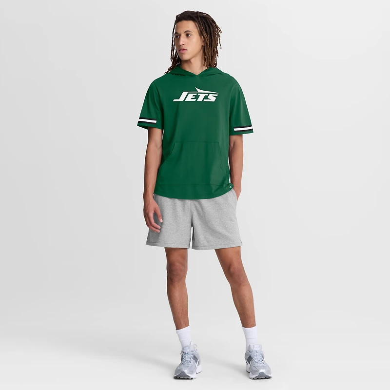 Men's Fanatics Green New York Jets Optimal Play Short Sleeve Hooded T-Shirt