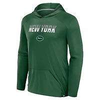 T-shirt à manches longues et capuche de transition pour homme Fanatics Green New York Jets