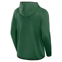 T-shirt à manches longues et capuche de transition pour homme Fanatics Green New York Jets