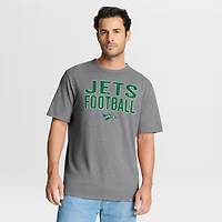 T-shirt tri-blend hommage aux New York Jets, gris chiné, Fanatics pour homme
