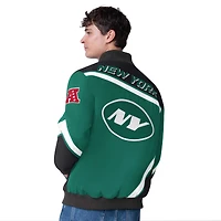 Men's G-III Extreme  Green New York Jets Maximum Racing Full-Snap Jacket