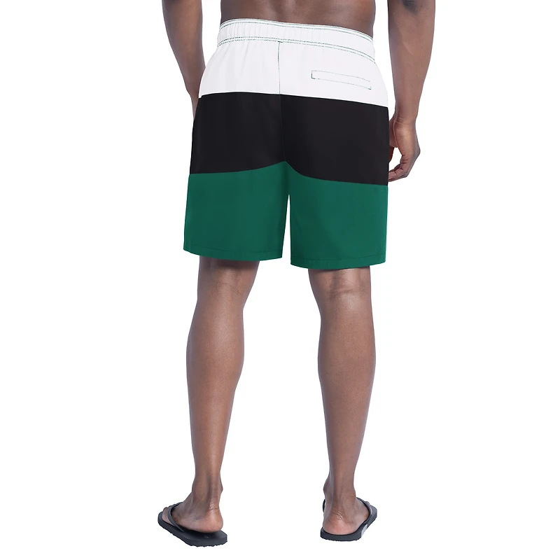 Short de bain G-III Sports by Carl Banks pour homme, vert/noir, motif Sunrise Volley des New York Jets