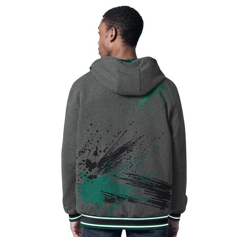 Men's G-III Sports by Carl Banks Green/Charcoal New York Jets Dual Threat Reversable Full-Zip Hooded Jacket