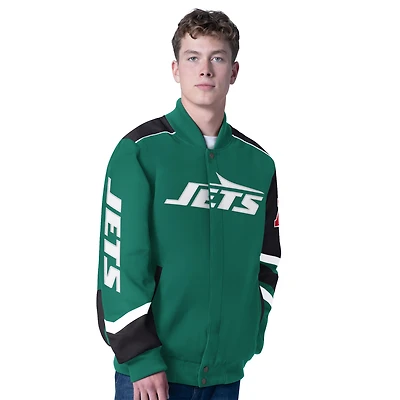 Veste de course entièrement zippée G-III Sports by Carl Banks Green New York Jets Prime Time pour homme