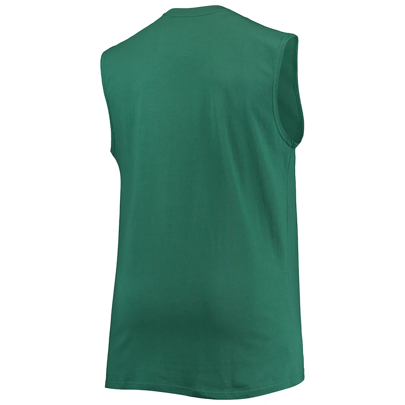 Men's Green New York Jets Big & Tall Muscle Tank Top