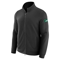 Sweat-shirt zippé noir J. Palmer New York Jets QB1 pour homme