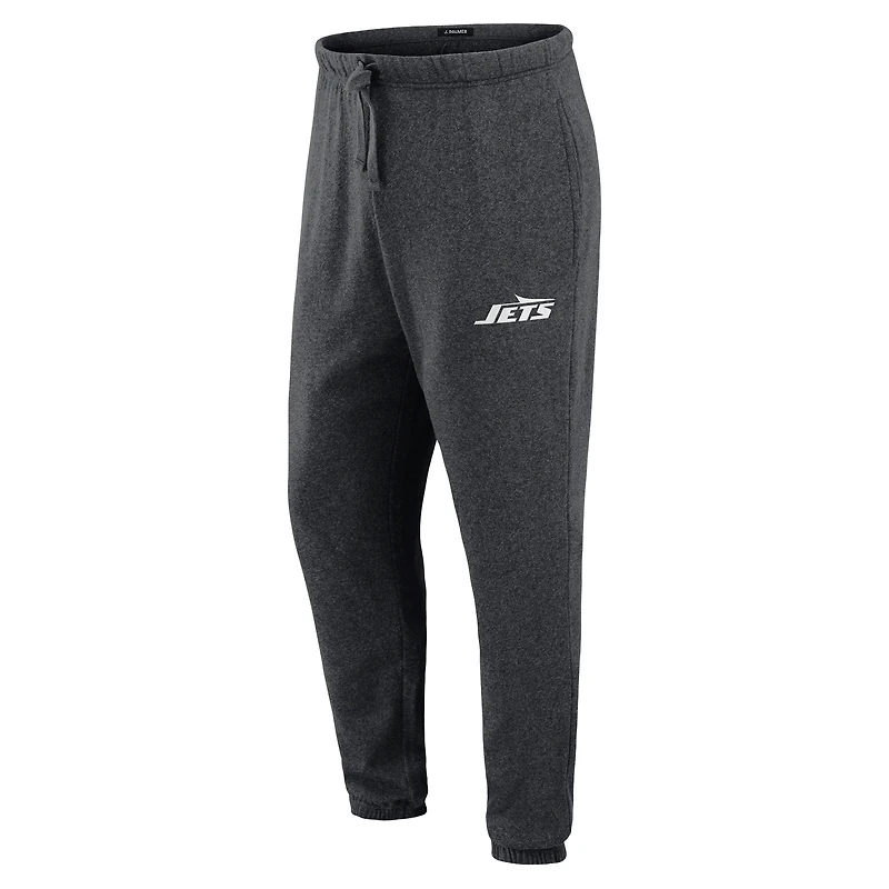 Pantalon de jogging tri-blend gris chiné foncé J. Palmer pour homme, style joueur des New York Jets