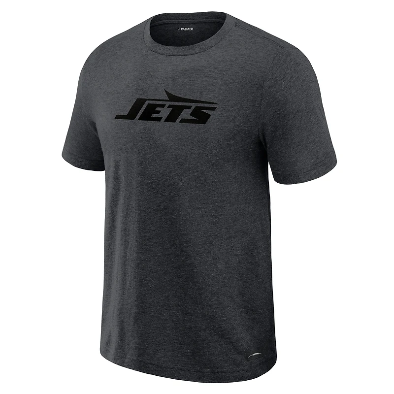 Men's J. Palmer  Graphite New York Jets Players Lounge Tri-Blend T-Shirt