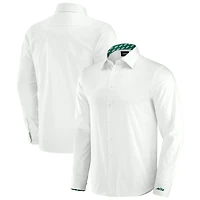 Chemise boutonnée à manches longues pour homme J. Palmer New York Jets Man-In-Motion blanche