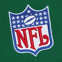 Men's  Kelly Green New York Jets Vintage Logo Head Coach Fleece Pullover Hoodie