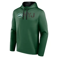 Men's Logo Athletic Green New York Jets Head Start Pullover Hoodie