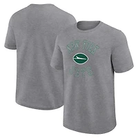 Men's Logo Athletic Heather Gray New York Jets Success T-Shirt