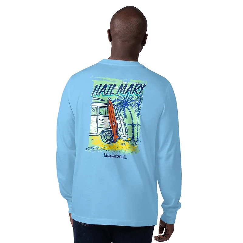 Men's Margaritaville  Blue New York Jets Hail Mary Long Sleeve T-Shirt