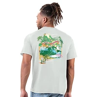 Men's Margaritaville Gray New York Jets Time Flies T-Shirt