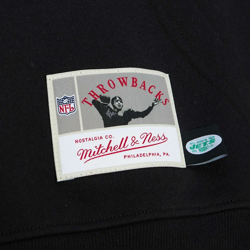 Chandail à capuchon Big Face 7.0 des Jets de New York Gridiron Classics Mitchell & Ness pour homme, noir