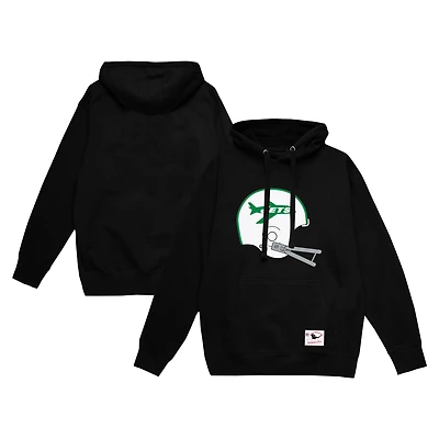 Sweat à capuche noir logo vintage des New York Jets de Mitchell & Ness pour homme