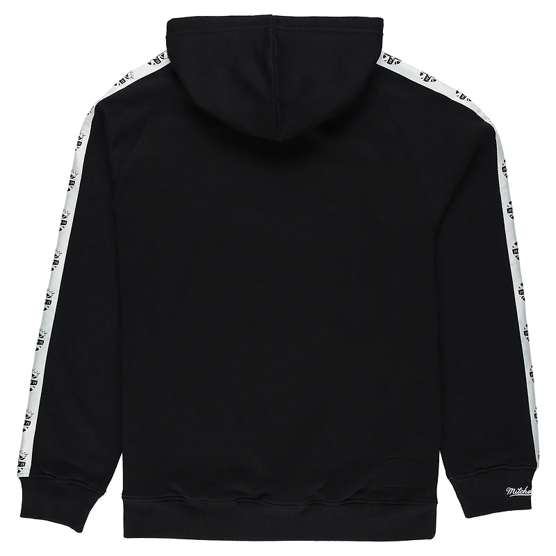 Men's Mitchell & Ness Black New York Jets London Big Logo Raglan Hoodie