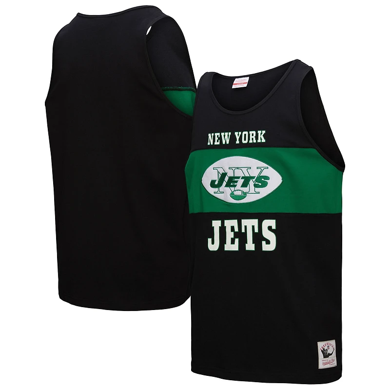 Débardeur rétro colorblock noir Mitchell & Ness pour homme