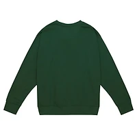 Men's Mitchell & Ness Dark Green New York Jets Basic Fleece Pullover Sweatshirt