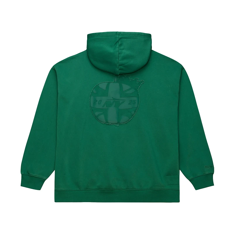 Men's Mitchell & Ness Green New York Jets London Downtown Collection Fleece Hoodie