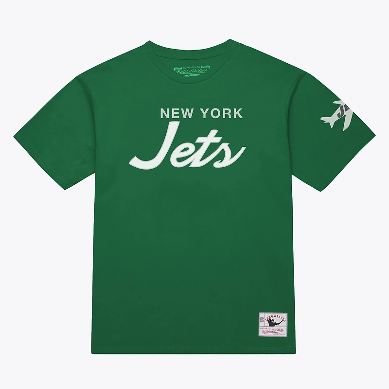 T-shirt classique Mitchell & Ness Kelly Green pour homme, représentant l'entraîneur-chef des Jets de New York
