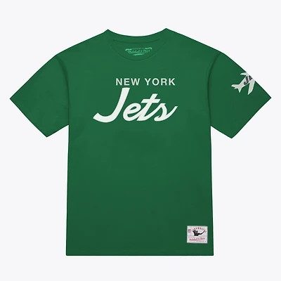 T-shirt classique Mitchell & Ness Kelly Green pour homme, représentant l'entraîneur-chef des Jets de New York
