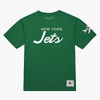 T-shirt classique Mitchell & Ness Kelly Green pour homme, représentant l'entraîneur-chef des Jets de New York