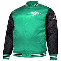 Veste en satin vert Kelly de Mitchell & Ness pour homme des New York Jets