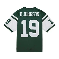 Maillot réplique Mitchell & Ness Keyshawn Johnson vert New York Jets Legacy pour hommes