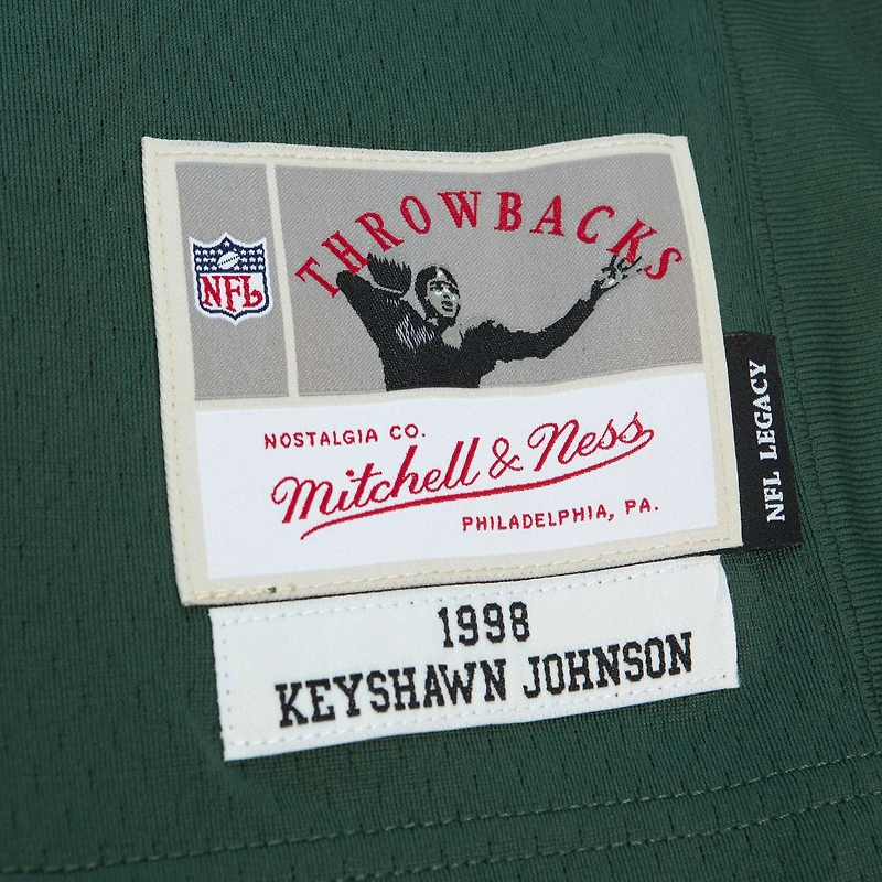 Men's Mitchell & Ness Keyshawn Johnson Green New York Jets Legacy Replica Jersey