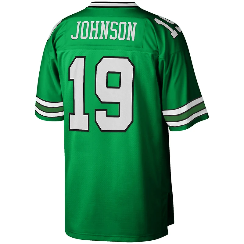 Maillot réplique Mitchell & Ness Keyshawn Johnson Kelly vert New York Jets Legacy pour hommes