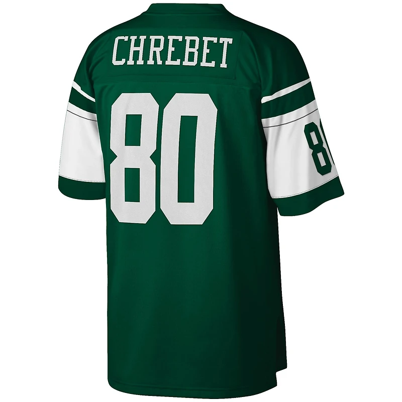 Maillot réplique Mitchell & Ness Wayne Chrebet vert New York Jets Legacy pour hommes