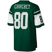 Maillot réplique Mitchell & Ness Wayne Chrebet vert New York Jets Legacy pour hommes