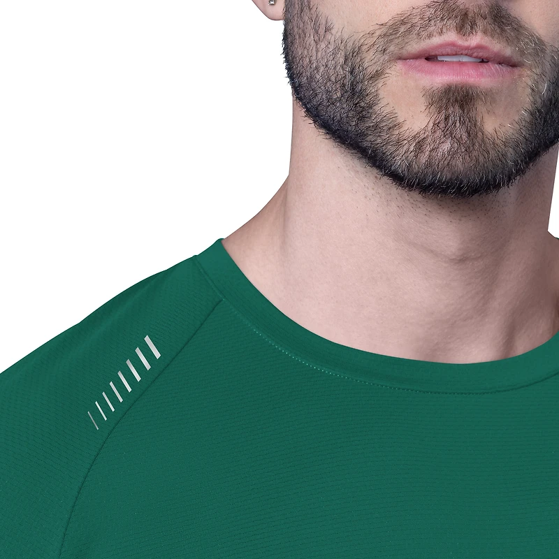 T-shirt à manches longues vert MSX by Michael Strahan pour homme, attaquant des New York Jets