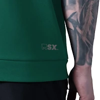 Men's MSX by Michael Strahan Green New York Jets Tri-Blend Rebound Sleeveless Hoodie