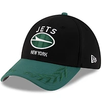 Casquette New Era 39THIRTY Flex noire/verte pour homme, York Jets, draft NFL 2025